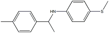 N-[1-(4-methylphenyl)ethyl]-4-(methylsulfanyl)aniline Structure