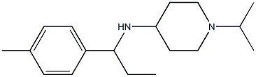 N-[1-(4-methylphenyl)propyl]-1-(propan-2-yl)piperidin-4-amine 구조식 이미지