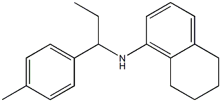 N-[1-(4-methylphenyl)propyl]-5,6,7,8-tetrahydronaphthalen-1-amine 구조식 이미지