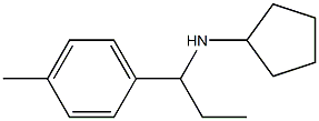 N-[1-(4-methylphenyl)propyl]cyclopentanamine Structure