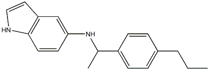 N-[1-(4-propylphenyl)ethyl]-1H-indol-5-amine Structure