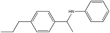 N-[1-(4-propylphenyl)ethyl]aniline 구조식 이미지