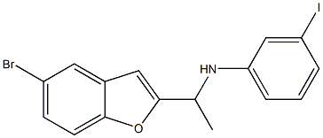 N-[1-(5-bromo-1-benzofuran-2-yl)ethyl]-3-iodoaniline 구조식 이미지