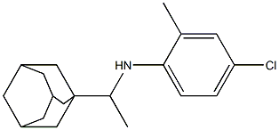 N-[1-(adamantan-1-yl)ethyl]-4-chloro-2-methylaniline 구조식 이미지