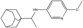 N-[1-(adamantan-1-yl)ethyl]-6-methoxypyridin-3-amine Structure