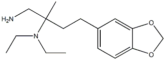 N-[1-(aminomethyl)-3-(1,3-benzodioxol-5-yl)-1-methylpropyl]-N,N-diethylamine 구조식 이미지