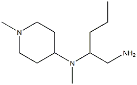 N-[1-(aminomethyl)butyl]-N-methyl-N-(1-methylpiperidin-4-yl)amine 구조식 이미지