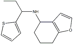 N-[1-(thiophen-2-yl)propyl]-4,5,6,7-tetrahydro-1-benzofuran-4-amine 구조식 이미지