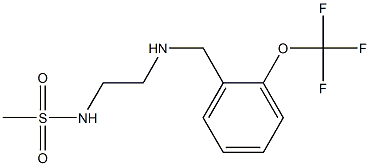 N-[2-({[2-(trifluoromethoxy)phenyl]methyl}amino)ethyl]methanesulfonamide 구조식 이미지