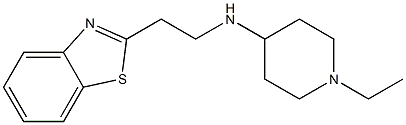 N-[2-(1,3-benzothiazol-2-yl)ethyl]-1-ethylpiperidin-4-amine 구조식 이미지