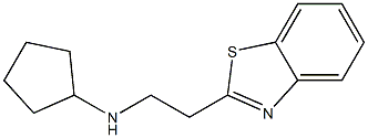 N-[2-(1,3-benzothiazol-2-yl)ethyl]cyclopentanamine Structure