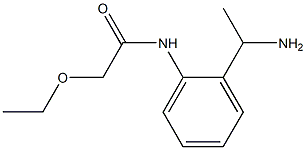 N-[2-(1-aminoethyl)phenyl]-2-ethoxyacetamide Structure