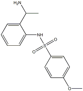 N-[2-(1-aminoethyl)phenyl]-4-methoxybenzene-1-sulfonamide Structure