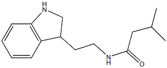 N-[2-(2,3-dihydro-1H-indol-3-yl)ethyl]-3-methylbutanamide 구조식 이미지