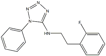 N-[2-(2-fluorophenyl)ethyl]-1-phenyl-1H-1,2,3,4-tetrazol-5-amine Structure