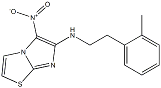 N-[2-(2-methylphenyl)ethyl]-5-nitroimidazo[2,1-b][1,3]thiazol-6-amine Structure