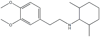 N-[2-(3,4-dimethoxyphenyl)ethyl]-2,6-dimethylcyclohexan-1-amine 구조식 이미지