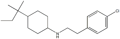 N-[2-(4-chlorophenyl)ethyl]-4-(2-methylbutan-2-yl)cyclohexan-1-amine 구조식 이미지