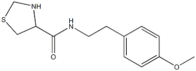 N-[2-(4-methoxyphenyl)ethyl]-1,3-thiazolidine-4-carboxamide 구조식 이미지