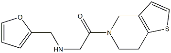 N-[2-(6,7-dihydrothieno[3,2-c]pyridin-5(4H)-yl)-2-oxoethyl]-N-(2-furylmethyl)amine Structure