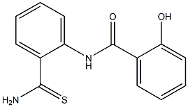 N-[2-(aminocarbonothioyl)phenyl]-2-hydroxybenzamide Structure