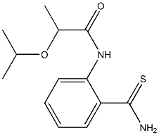 N-[2-(aminocarbonothioyl)phenyl]-2-isopropoxypropanamide 구조식 이미지