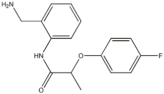 N-[2-(aminomethyl)phenyl]-2-(4-fluorophenoxy)propanamide 구조식 이미지