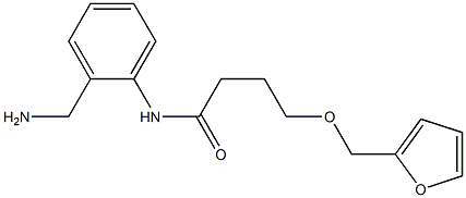 N-[2-(aminomethyl)phenyl]-4-(2-furylmethoxy)butanamide Structure