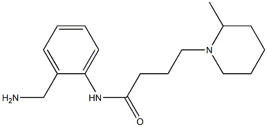 N-[2-(aminomethyl)phenyl]-4-(2-methylpiperidin-1-yl)butanamide 구조식 이미지