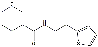 N-[2-(thiophen-2-yl)ethyl]piperidine-3-carboxamide Structure