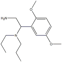 N-[2-amino-1-(2,5-dimethoxyphenyl)ethyl]-N,N-dipropylamine Structure