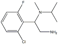 N-[2-amino-1-(2-chloro-6-fluorophenyl)ethyl]-N-isopropyl-N-methylamine 구조식 이미지