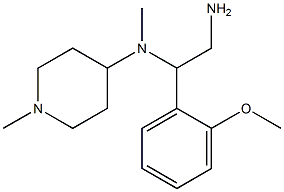 N-[2-amino-1-(2-methoxyphenyl)ethyl]-N-methyl-N-(1-methylpiperidin-4-yl)amine 구조식 이미지