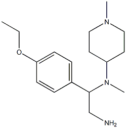 N-[2-amino-1-(4-ethoxyphenyl)ethyl]-N-methyl-N-(1-methylpiperidin-4-yl)amine 구조식 이미지