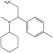 N-[2-amino-1-(4-methylphenyl)ethyl]-N-cyclohexyl-N-methylamine Structure