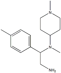 N-[2-amino-1-(4-methylphenyl)ethyl]-N-methyl-N-(1-methylpiperidin-4-yl)amine Structure