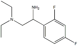 N-[2-amino-2-(2,4-difluorophenyl)ethyl]-N,N-diethylamine Structure