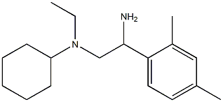 N-[2-amino-2-(2,4-dimethylphenyl)ethyl]-N-ethylcyclohexanamine 구조식 이미지