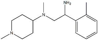 N-[2-amino-2-(2-methylphenyl)ethyl]-N-methyl-N-(1-methylpiperidin-4-yl)amine 구조식 이미지