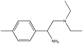 N-[2-amino-2-(4-methylphenyl)ethyl]-N,N-diethylamine 구조식 이미지