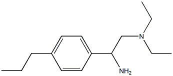 N-[2-amino-2-(4-propylphenyl)ethyl]-N,N-diethylamine Structure