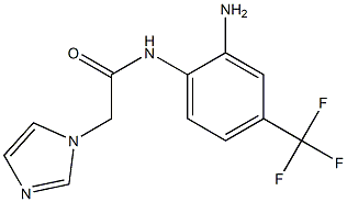 N-[2-amino-4-(trifluoromethyl)phenyl]-2-(1H-imidazol-1-yl)acetamide Structure