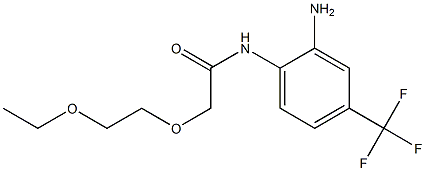 N-[2-amino-4-(trifluoromethyl)phenyl]-2-(2-ethoxyethoxy)acetamide Structure