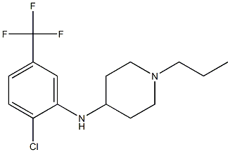 N-[2-chloro-5-(trifluoromethyl)phenyl]-1-propylpiperidin-4-amine Structure