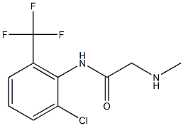 N-[2-chloro-6-(trifluoromethyl)phenyl]-2-(methylamino)acetamide 구조식 이미지