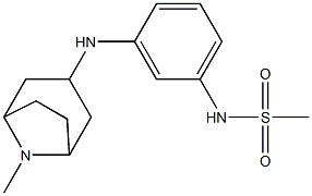 N-[3-({8-methyl-8-azabicyclo[3.2.1]octan-3-yl}amino)phenyl]methanesulfonamide 구조식 이미지