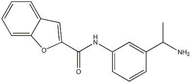 N-[3-(1-aminoethyl)phenyl]-1-benzofuran-2-carboxamide Structure