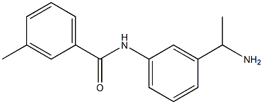 N-[3-(1-aminoethyl)phenyl]-3-methylbenzamide 구조식 이미지