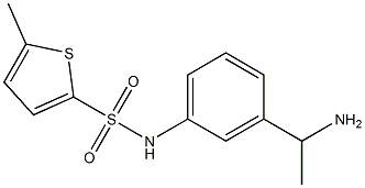 N-[3-(1-aminoethyl)phenyl]-5-methylthiophene-2-sulfonamide 구조식 이미지