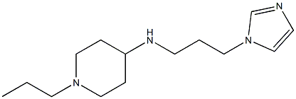 N-[3-(1H-imidazol-1-yl)propyl]-1-propylpiperidin-4-amine Structure